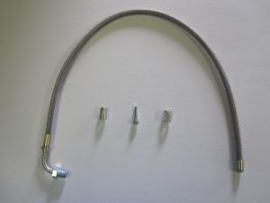 #3 and #4 Collar, Insert, Nut and line for Brake Line Assembly