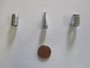 #3 and #4 Collar, Insert, and Nut for Brake Line Assembly